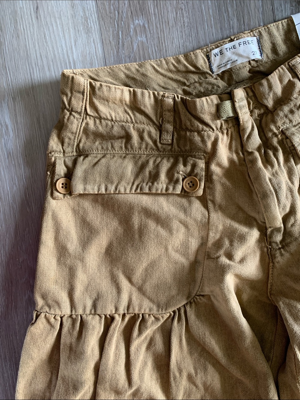 Free People Lotus Balloon Jeans NWT Mustard - Picture 7 of 10
